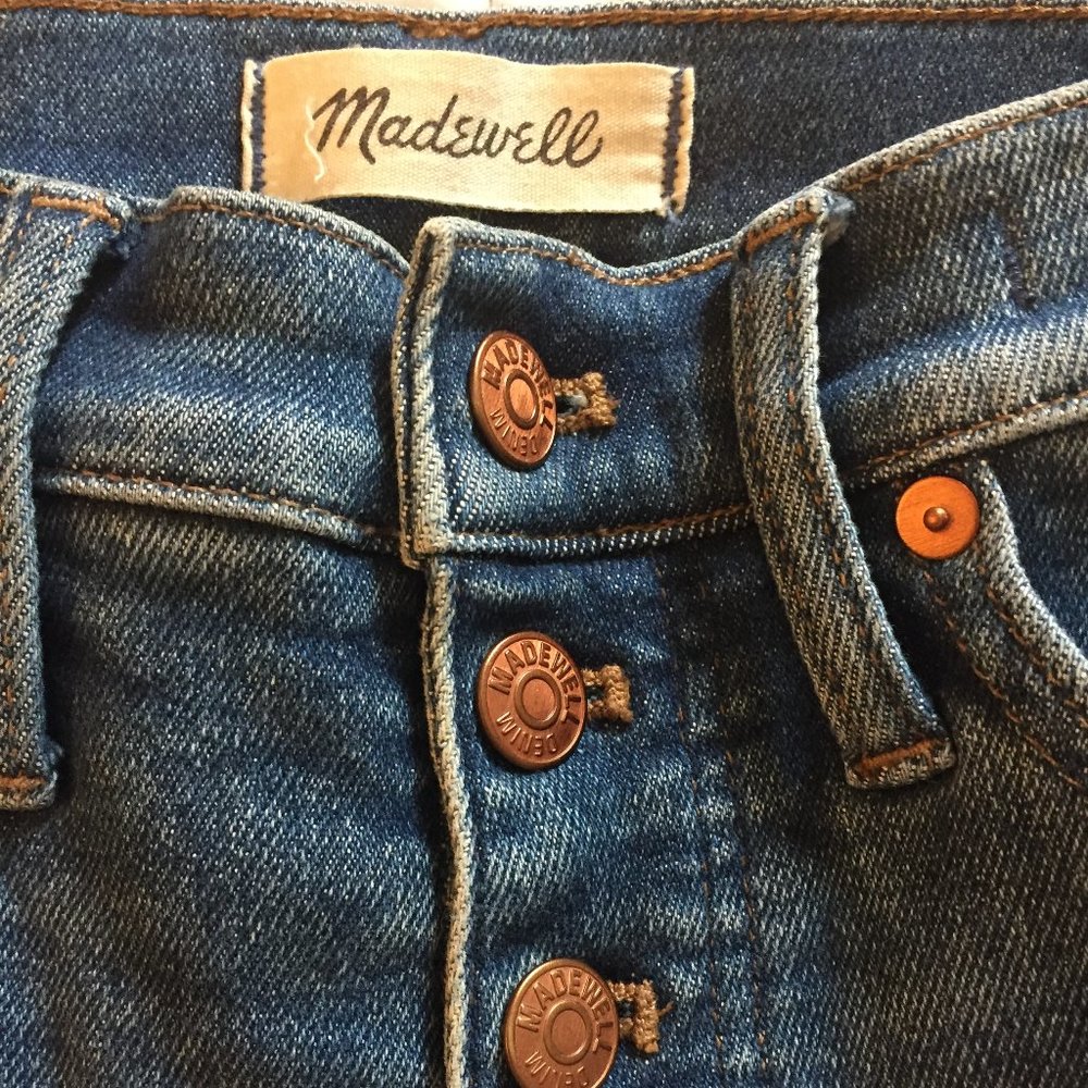 Madewell 10" High Rise Skinny Button Fly 26P
